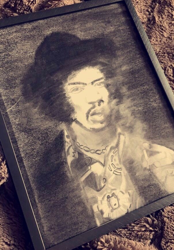 portrait of Jimi Hendrix